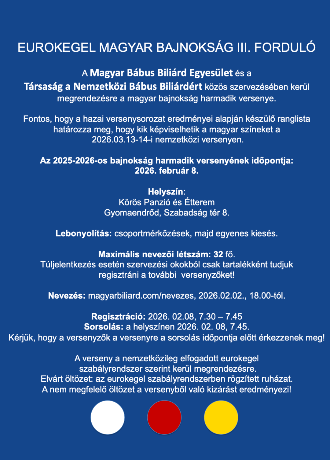 Eurokegel Magyar Bajnokság III. Forduló & ranglista 